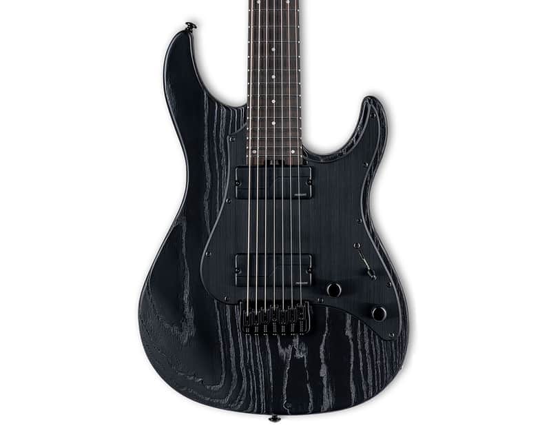 ESP LTD SN-1007 Baritone HT Electric Guitar - Black Blast - B-Stock image 1