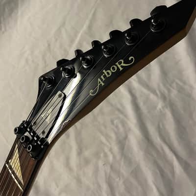 Arbor G-410 Electric Guitar SSS Strat Style Floyd 1980s - Washed Out Red / Blue image 7