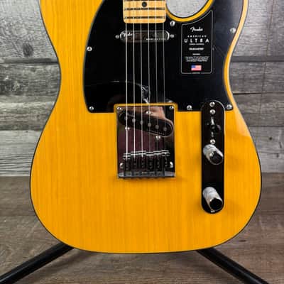 Fender American Ultra Maple Neck, w/hardshell case, Butterscotch Blonde image 3