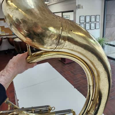 Very Good Used Yamaha YSH-411 Brass Sousaphone with Case and Mouthpiece image 19