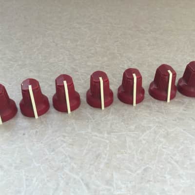 Fender Vintage Amp Knobs 1980’s - Red Rivera Era - The Twin - Champ 12 - Studio 85 - M80 - Pro 185 image 2