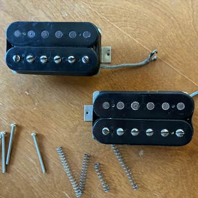 Gibson T-top Humbucker pickups 1979 - uncovered black bobbin image 1