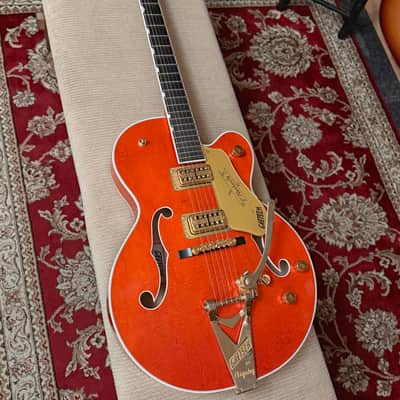 Gretsch G6120TG Players Edition Nashville Hollow Body Orange Stain 2022 w/ String-Thru Bigsby image 14