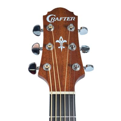 Crafter HJ100-CE-BR Silver Series 100 Jumbo Cutaway Spruce Top Mahogany Neck 6-String Acoustic-Electric Guitar image 5