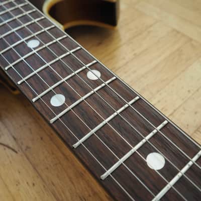 Video! Sakai (Teisco -ish) "Barney Kessel-style" Thinline ~1972 made in Japan - Pro Setup, Player Ready image 9