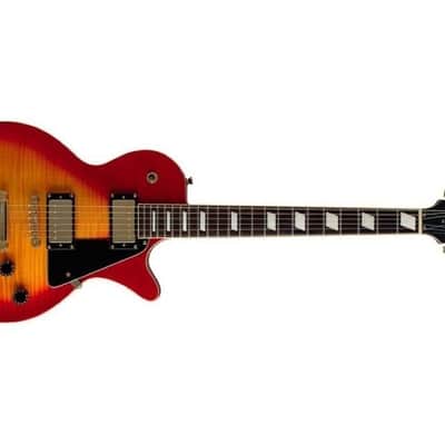Stagg L500CS Cherry Sunburst LP Custom Single Cutawy Humbucker Electric Guitar image 3