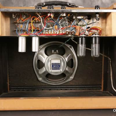 Valco/Supro Res-O-Glass BLACK w/Valco S6416T tube amplifier 8" Jesnsen 1966 image 21