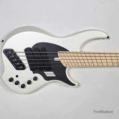 Dingwall NG3 5-String Ducati White Fanned Fret Multi-Scale - 9.06lbs #21063 image 3