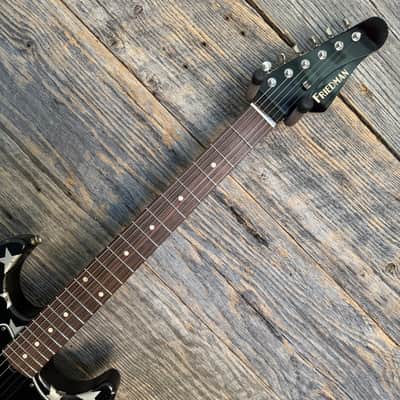 Friedman Vintage S Aged Guitar - Silver Metallic Stars Over Black (Medium Aging) image 4
