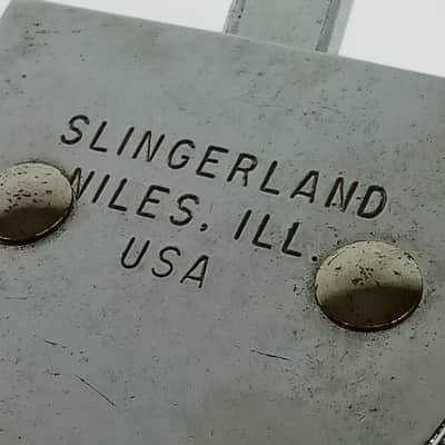 Slingerland Snare Drum Stand Niles,IL #801 Professional Vintage60s Chrome Tripod image 5