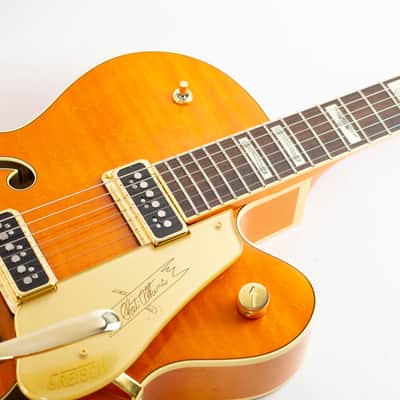 Gretsch G6120T-55 Vintage Select '55 Chet Atkins Hollow Body with Bigsby 2023 Vintage Orange Stain image 13