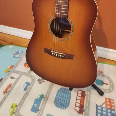 Seagull Entourage Rustic QIT Dreadnought 2010s - Rustic Burst image 1