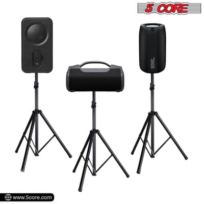 5 Core Speaker Stand Tripod Heavy Duty Adjustable 48" Universal Mount for PA DJ Studio image 5