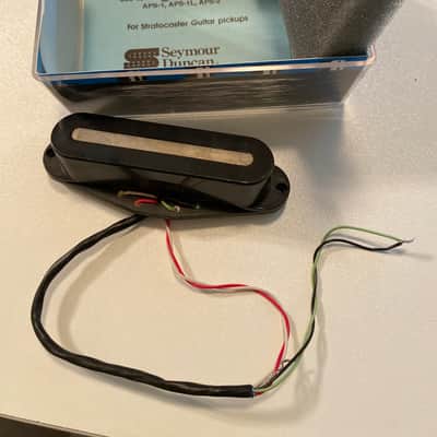 2 Vintage STK-S2 Hot Stack single coil pickup 1990's set- Black image 2