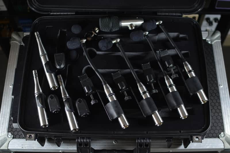 Earthworks DK7 + DM6 Kick Mic Drum Kit System 7-Piece Microphone Set 2018 - 2021 - Silver image 1