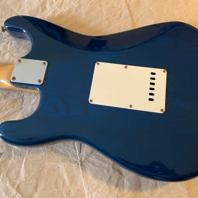 Rockoon Schaller Strat type electric guitar 1987 - Transparent Blue, Kawai made in Japan Very Good Condition with Gigbag image 16