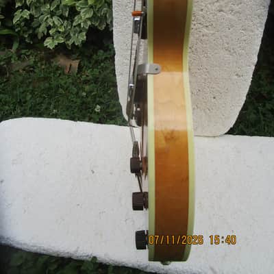 Harmony H-71 Meteor Guitar, 1960's, Blond, Dearmond Pu's, Waverly Tuners image 13