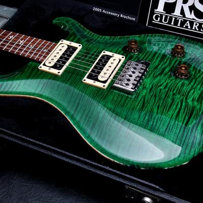 PRS USA Custom 24 20th Anniversary "Emerald Green + Rosewood" (2005) AAA+ Ten Top image 2