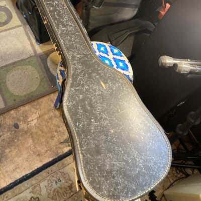 Vintage MIJ Viola Violin Beatle Bass Chipboard Case 1960s? - Black Marble image 3