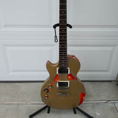 Custom Epiphone Les Paul Special II Relic Gold Over Sunburst Left Handed image 3