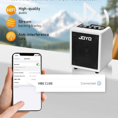 JOYO Vibe Cube BA-30 30W Bass Combo Amplifier Portable Amp 4" Speaker with 3-Band EQ & Compressor | Bluetooth 5.1 + OTG Direct Recording | Headphone Practice for Bassist Solo Livestream Gigs image 6