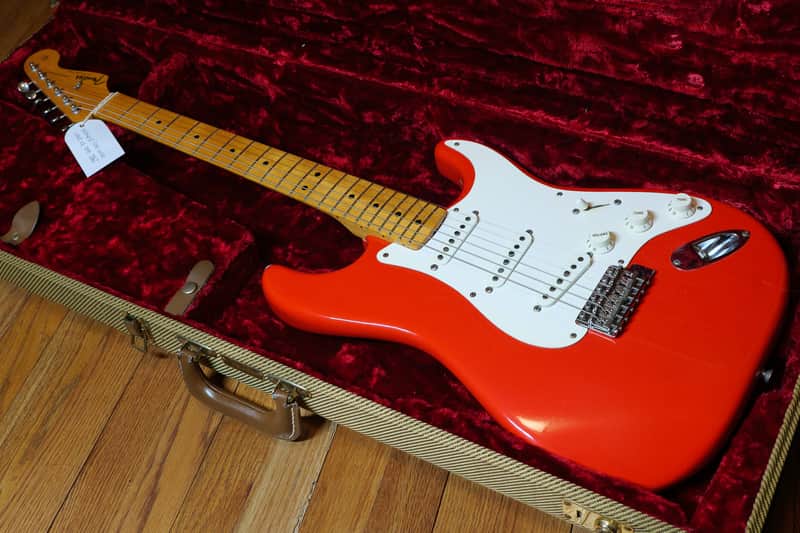 Fender AVRI 57 1982 Fullerton Strat - Fiesta Red image 1