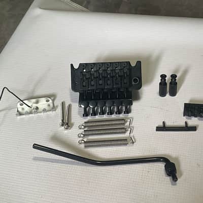 2020's Era Kramer Used FRT-01000 1000 Series Licensed Floyd Rose Black Guitar Tremolo Bridge Set