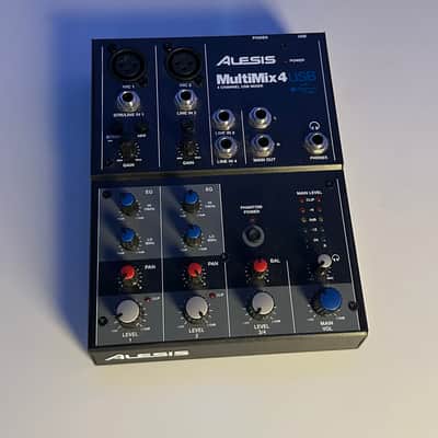 Alesis MultiMix 4 USB FX 4-Channel Mixer with Effects 2010s - Black image 1