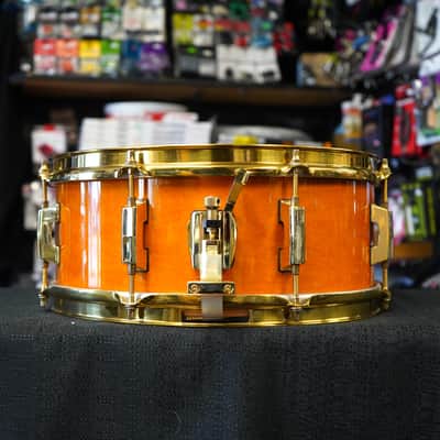 Vintage Pearl/Japan Custom Classic 5x14" One Piece Maple Snare Drum - Honey Natural Lacquer image 5
