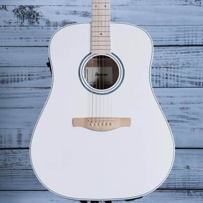 *DEMO* Ibanez AAD77M1E Acoustic Guitar | Open Pore Antique White image 1