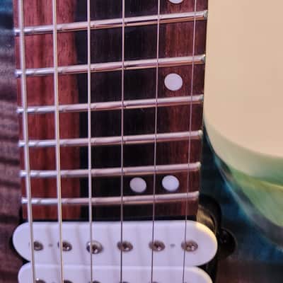 2016 Kiesel DCM6 Aqua Flamed Maple image 12