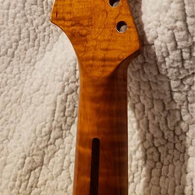 Stunning USA,Roasted Flame maple neck.Made for a Strat body # EMS-59. Make a fair offer. image 8