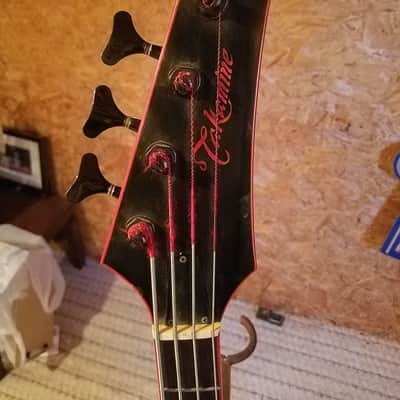 Takamine GB400 1985 Gloss black with red binding image 2