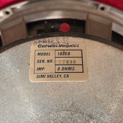 Cerwin-Vega 1993 188EB 18" 300-Watt 8-Ohm Subwoofer image 2