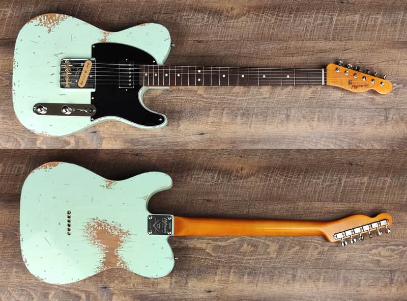 MyDream Partcaster Custom Built - Water Green Semi Relic Dreamsongs image 1