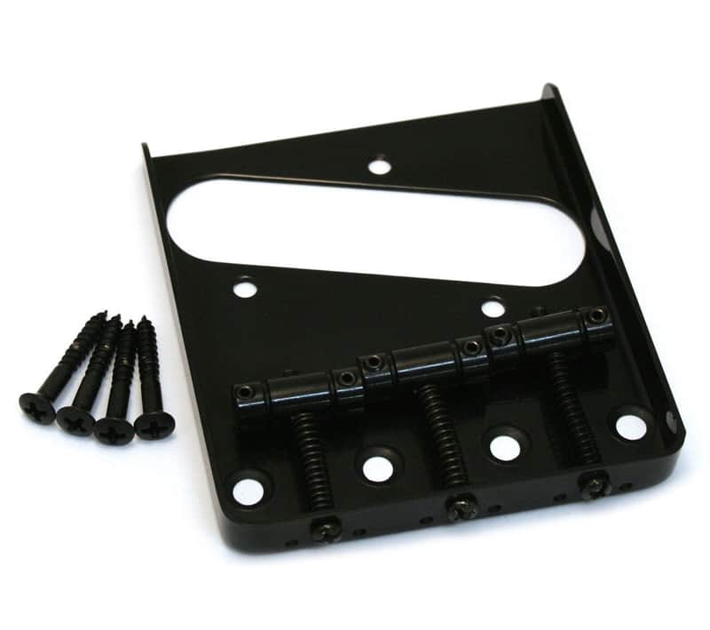 GB-TTS-B Black 3-Saddle Bridge for Fender Telecaster/Tele® Fender Guitar image 1