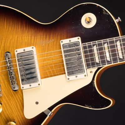 2022 - Gibson Custom Shop Made 2 Measure Murphy Lab '59 Les Paul Standard Murphy Painted Ultra Heavy Aged Kindred Burst #91950A image 13
