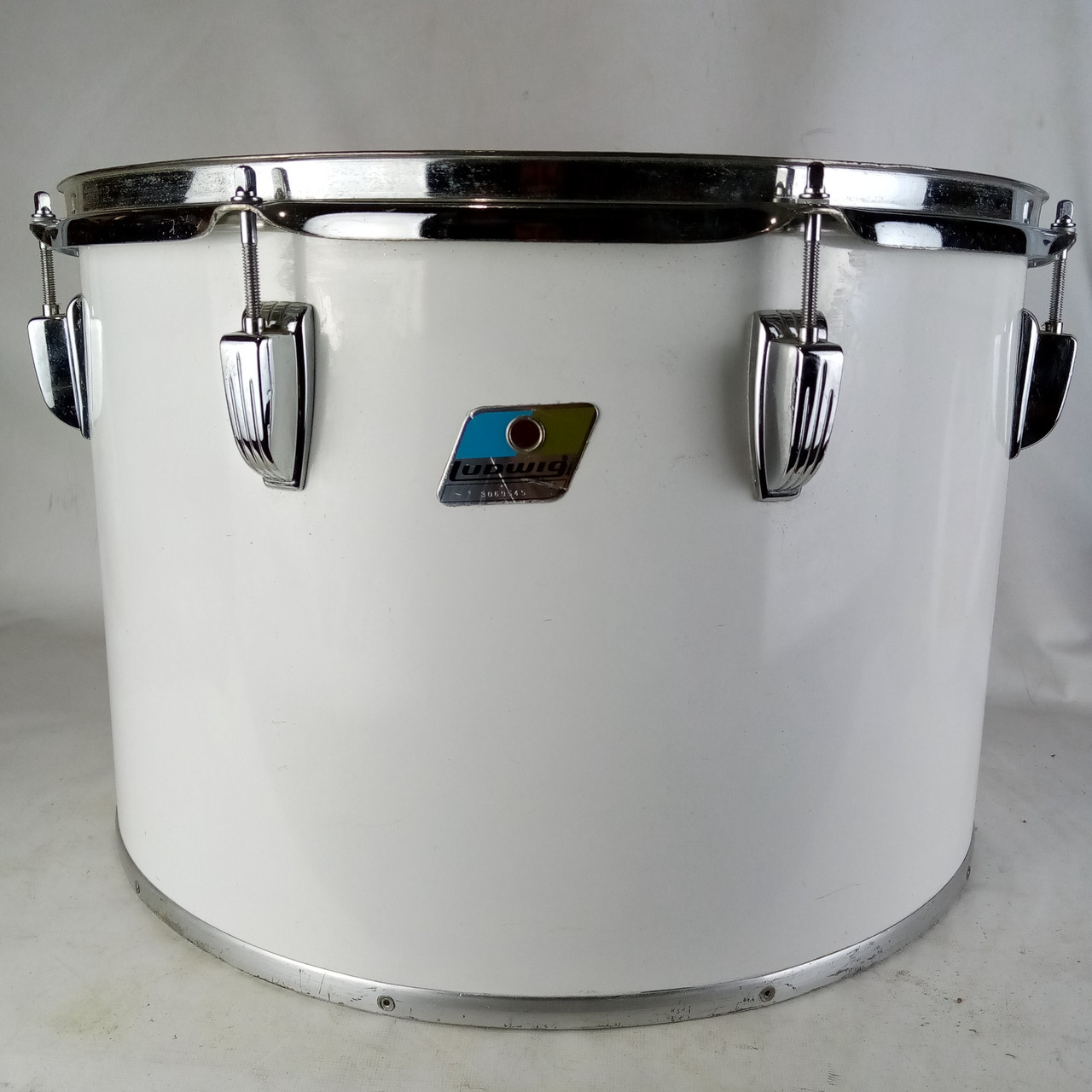 Ludwig 12x18"Timp-Tom Drum Vintage80 White Cortex 6Ply Maple Bass Jazz Project — main photograph