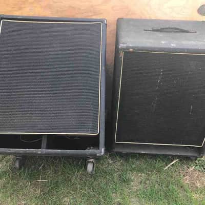 Vintage Kustom PA Cabinet Bass Bins 15" Ported Wheeled Solid Plywood image 4