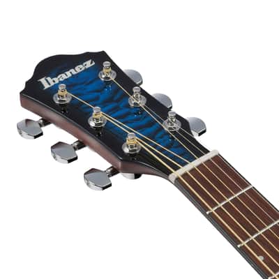 Used Ibanez AEWC16Q Acoustic Electric - Trans Blue Sunburst image 5
