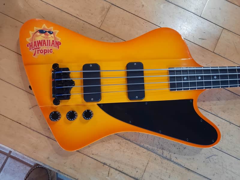 Gibson Custom Shop Thunderbird. One of a kind. Built for Hawiian Tropic ad. All papers & tags OHSC image 1