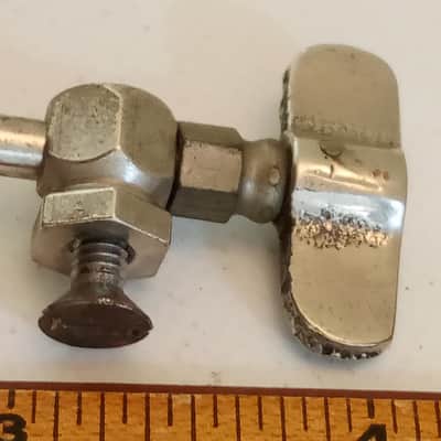 Ludwig/Leedy Snare Drum Hex-Eyelet-Lug Strainer Nickel Vintage10s Marching US3.5 image 2