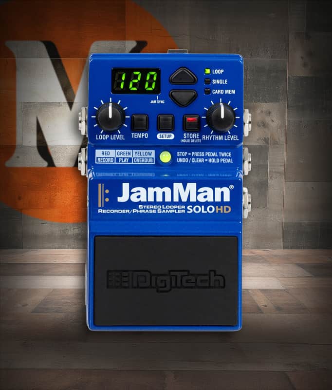 Digitech JAMMAN-SOLO-HD Compact Stereo Looper Pedal (JAMMAN-SOLO-HD-U) image 1