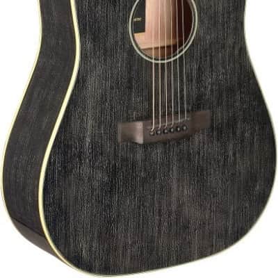 JN Guitars YAK-D Acoustic Dreadnought w/ Solid Mahogany Top, New, image 2