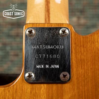 1977 Aria Pro II "Backaroo" TE-500 Thinline Telecaster Made in Japan Matsumoku w/case image 15