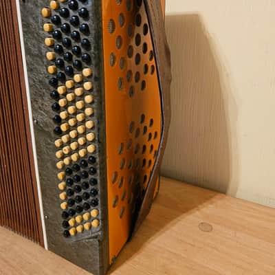 Button Accordion Kreminne 100 Bass USSR Bayan Straps Soviet Made in Ukraine Vintage image 2