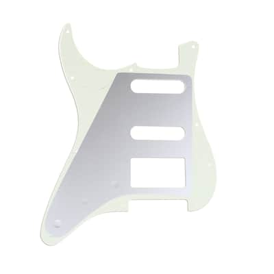 Brio 11-Hole Modern Style Strat HSS Pickguard for American Strat Ivory 3 Ply image 2