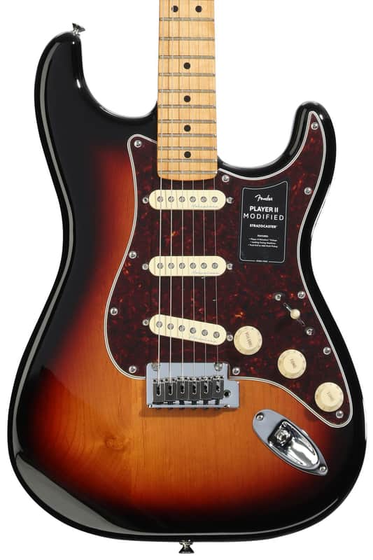 Fender Player II Modified Stratocaster Electric Guitar - 3-tone Sunburst with Maple Fingerboard image 1