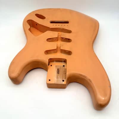 MJT Stratocaster Body Alder Relic Nitro Aged Peach mjt6673 image 4