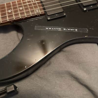 ESP ESP Original Series Kirk Hammett KH-2 Vintage Distressed Black w/case 1995-2019 - DISTRESSED image 6